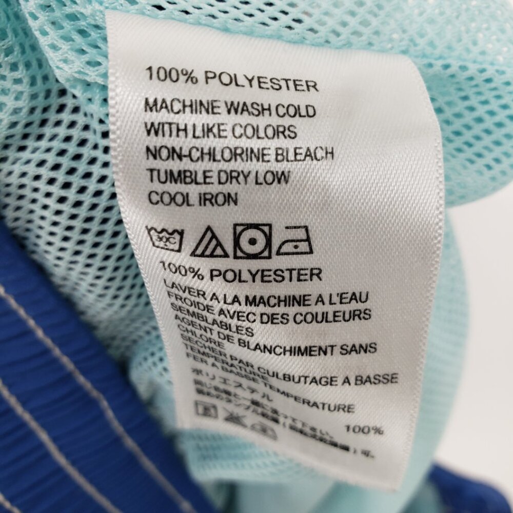 Tommy Bahama‎ Relax Mens Swim Trunks Shorts M Cargo Pocket Navy Blue White - Picture 8 of 8